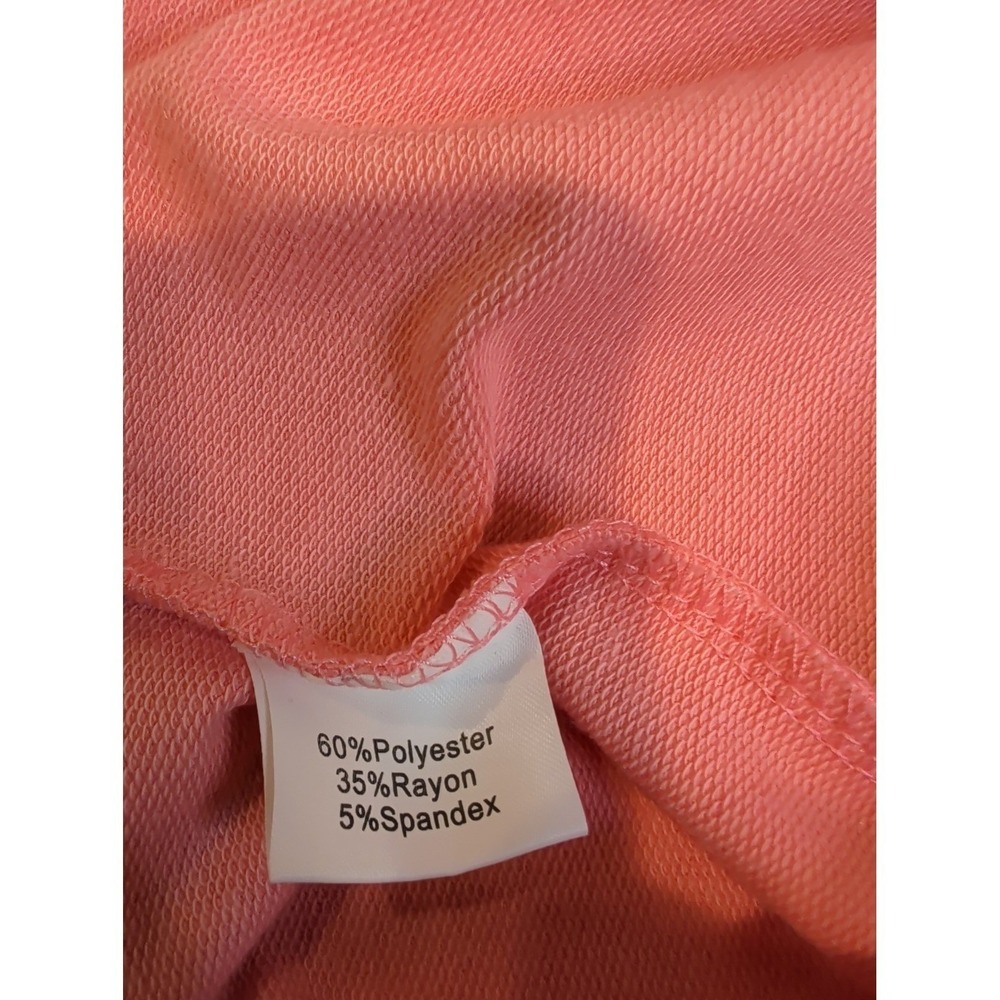 Tis The Season Christmas Sweatshirt Coral Pink Medium Holiday Graphic - Picture 4 of 9